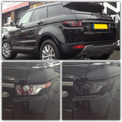 head and tail tints on Range Rover